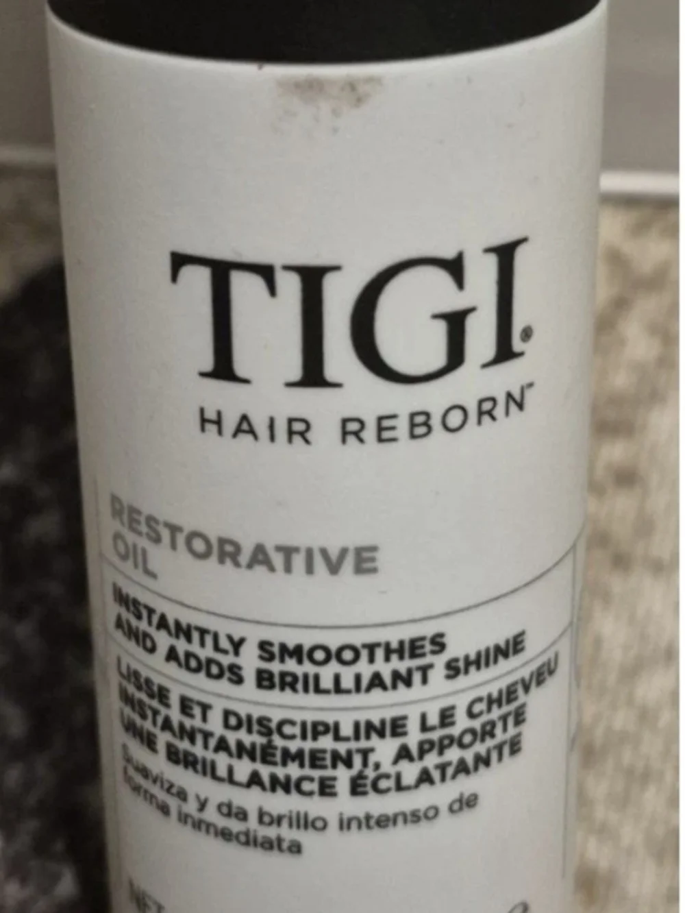 TIGI Hair Reborn Restorative Oil - White and Black Label